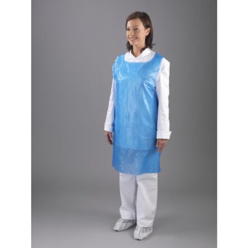 Disposable Aprons 69cm x 107cm Blue