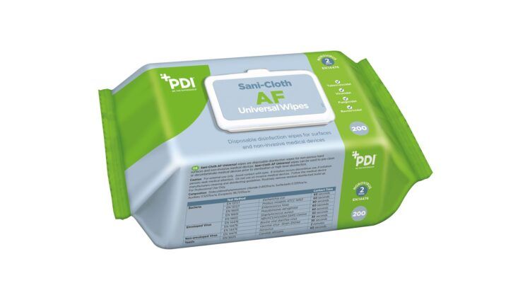 PDI Universal Sanitising Wipe Alcohol Free Soft Pack 200