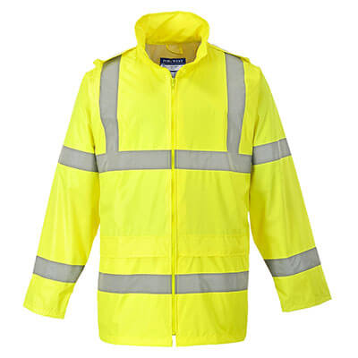Hi-Vis Rain Jacket Yellow