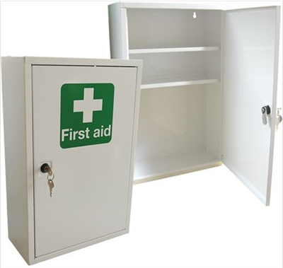 Kitchen First Aid Cabinet with Refill including Burns