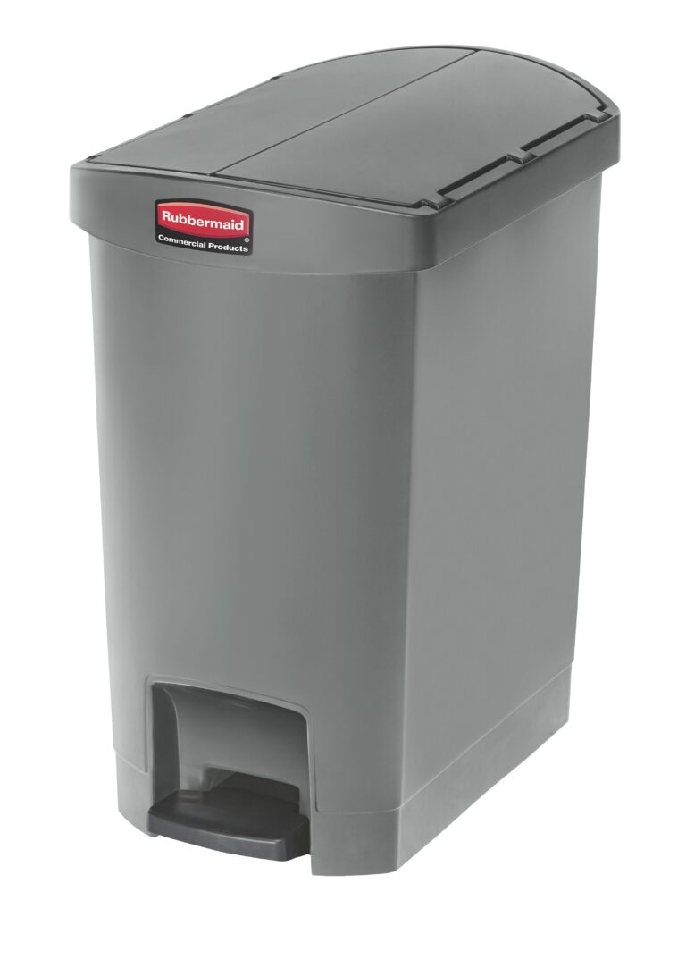 Rubbermaid Slim Jim Swing Lid Grey Abington Hygiene