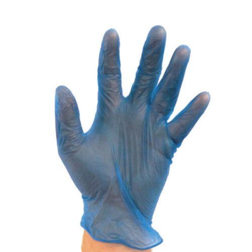 Cheap Vinyl Disposable Glove, Powder Free Blue