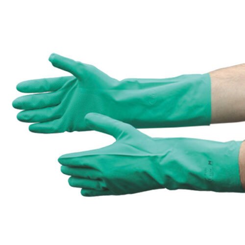 NITRILE, GREEN FLOCKLINED