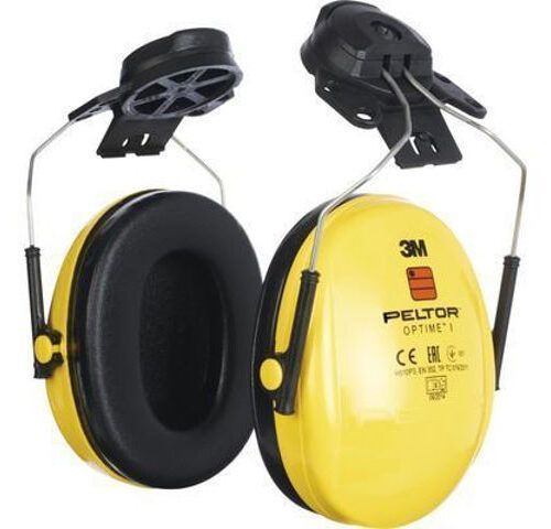 3M PELTOR OPTIME I EAR MUFFS, HELMET ATTACHMENT, YELLOW