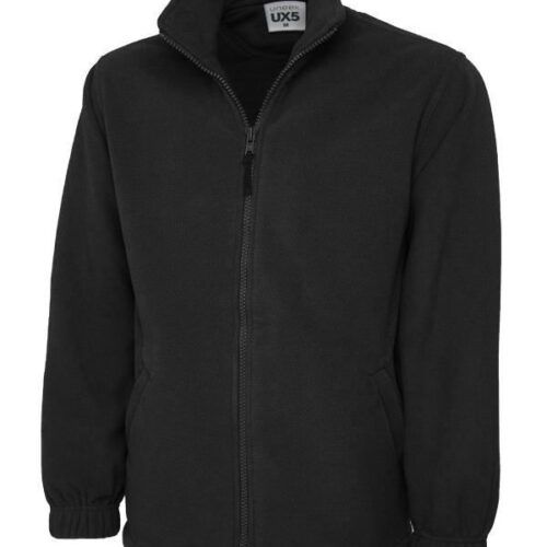 UNEEK FULL ZIP FLEECE, BLACK