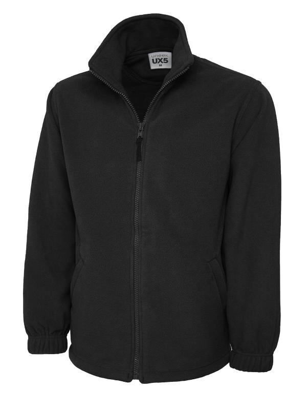 UNEEK FULL ZIP FLEECE, BLACK - Abington Hygiene