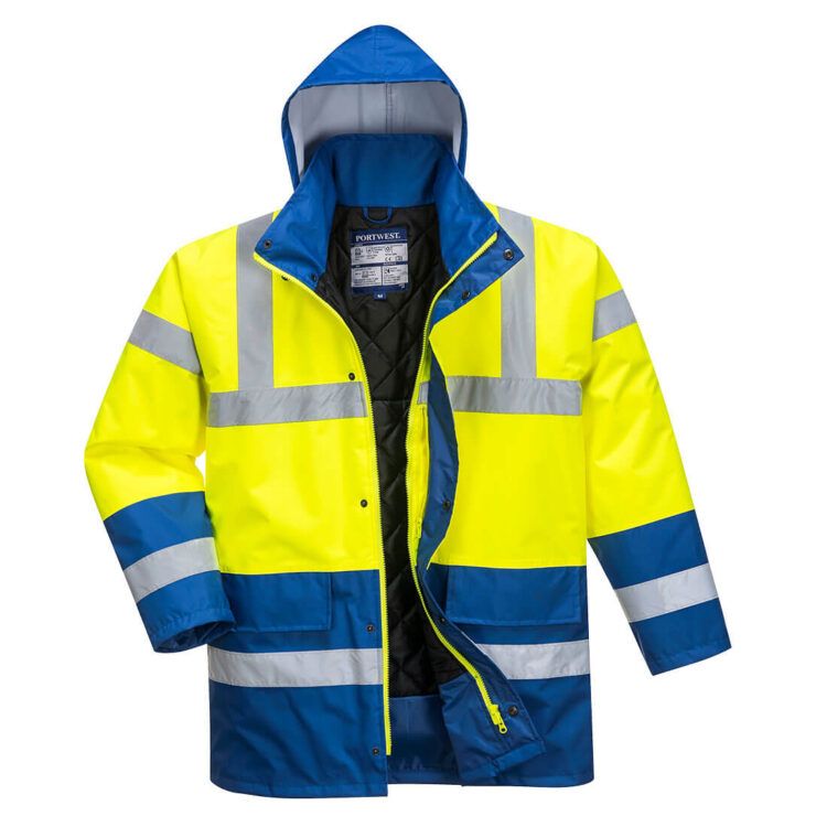Hi-Vis Contrast Winter Traffic Jacket - S466 - Image 5